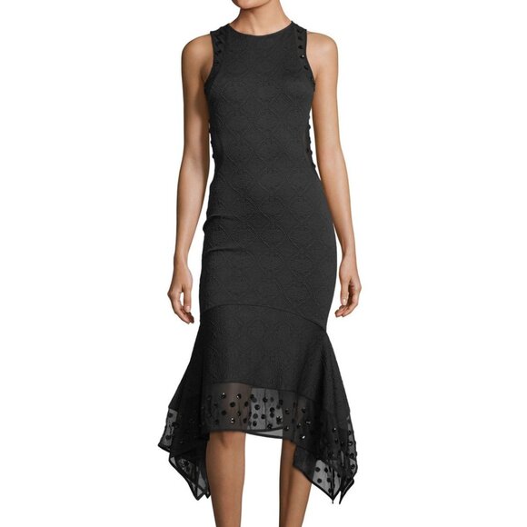 Opening Ceremony Dresses & Skirts - OPENING CEREMONY Women's Medallion Jacquard Sequin Black Dress Small